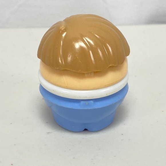 Little Tikes Toddle Tots Rare Light Brown Hair Boy Chunky Figure Blue Pants - Picture 4 of 5